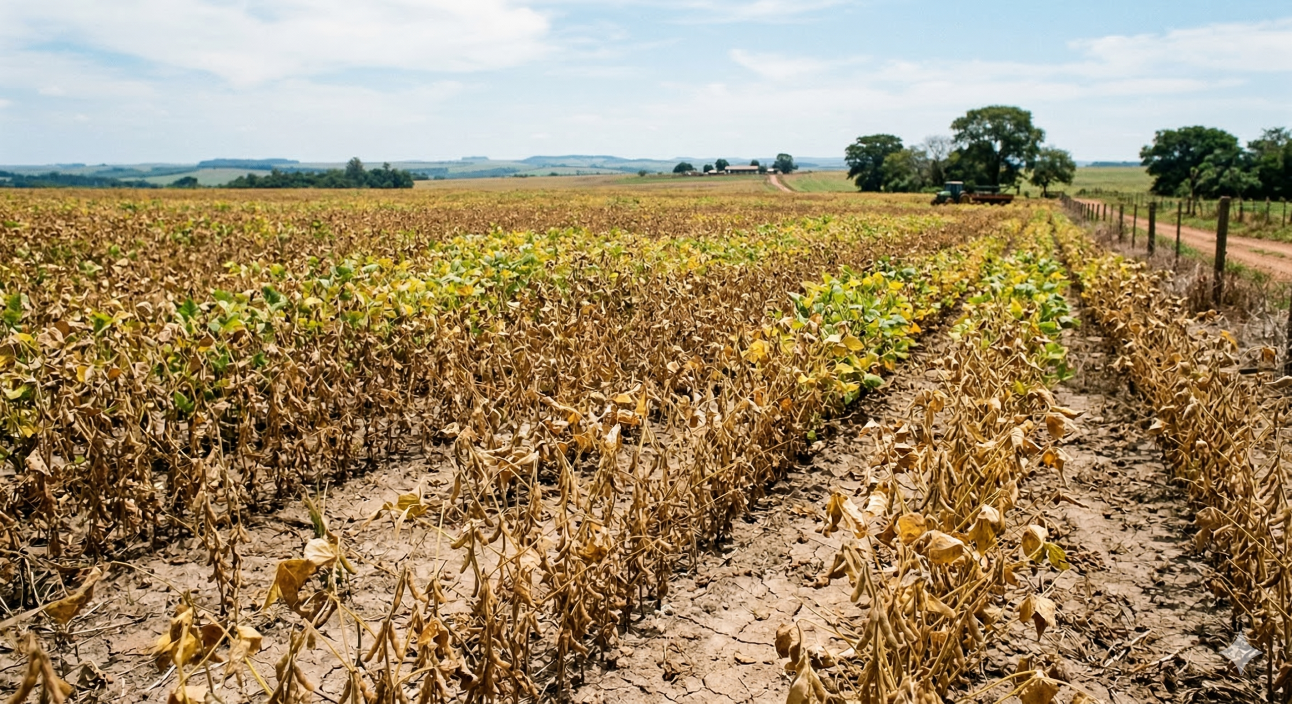 Produtividade da soja cai quase 10% no Rio Grande do Sul