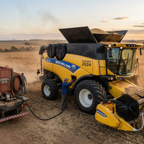 Diesel perto de R$ 8 preocupa produtores e aumenta custo da colheita no Sul